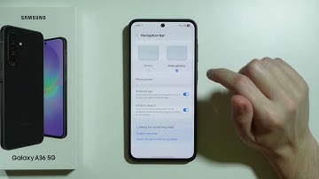 How to Change Navigation Style on Samsung Galaxy A36 5G (Buttons or Gestures)
