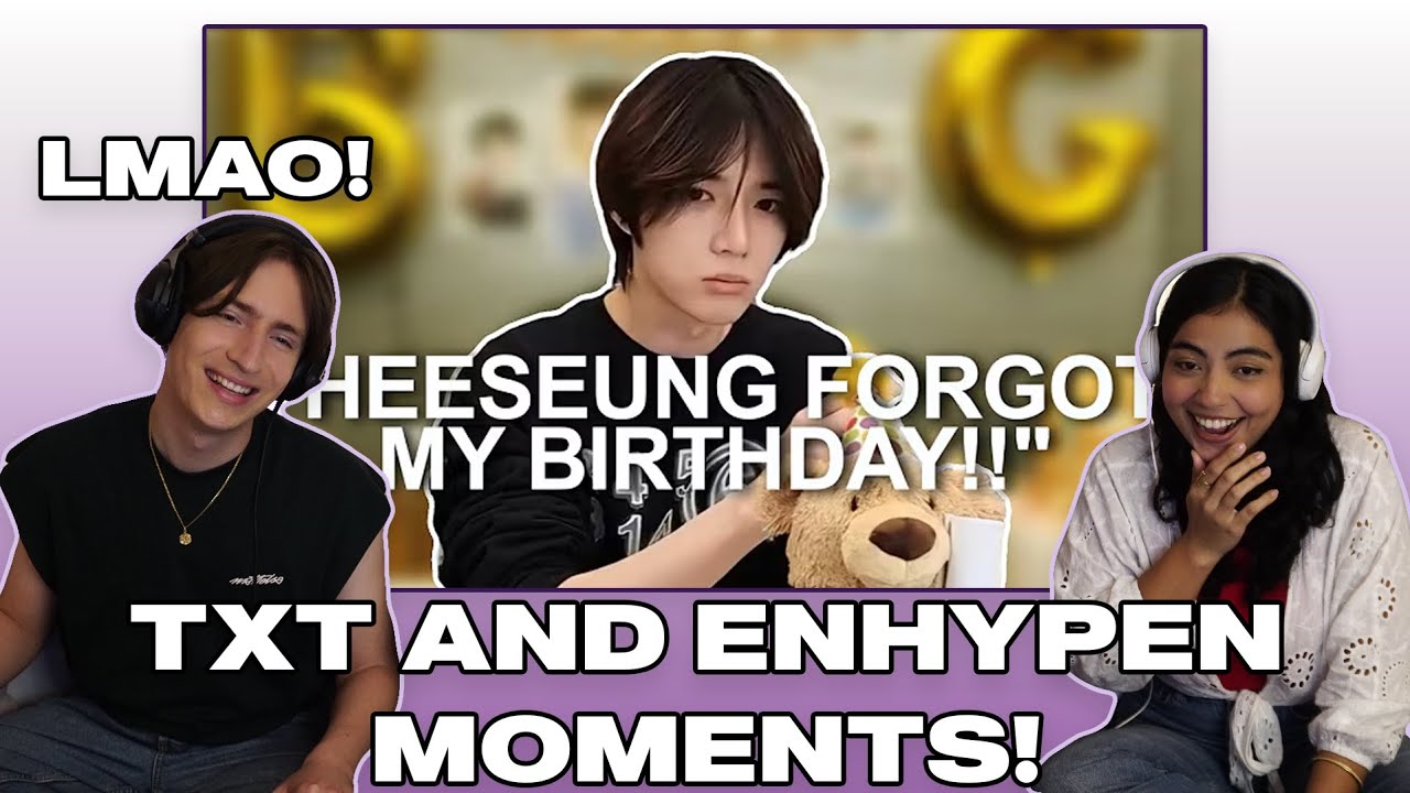 ENHYPEN and TXT being besties reactionㅣCouple Reacts to Funny ENHYPEN & TXT moments