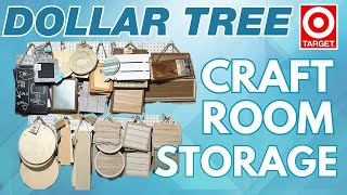 Craft Room ORGANIZATION for all of my Dollar Tree DIY supplies! HUGE Craft Stash Storage