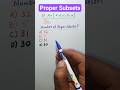 proper subsets. #class9maths #9thclassmath #pctbmaths
