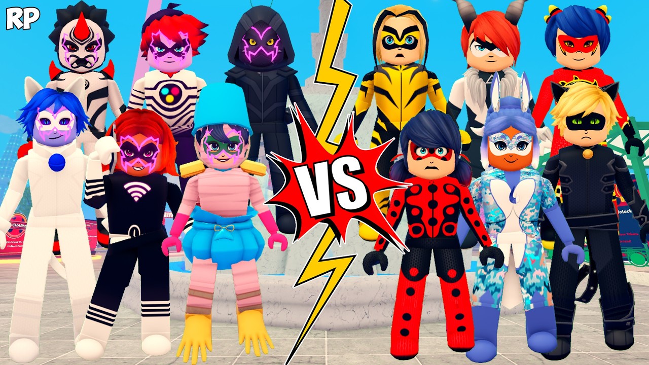 AKUMATIZED VS ORIGINAL TRANSFORMATION (COMPARISON) NO MIRACULOUS RP - MIRACULOUS ROBLOX!