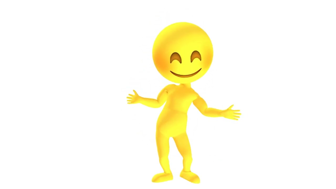 Cha Cha Dance 3D Full Emojis Alpha Background | Free Stock Video without Watermark or Copyright