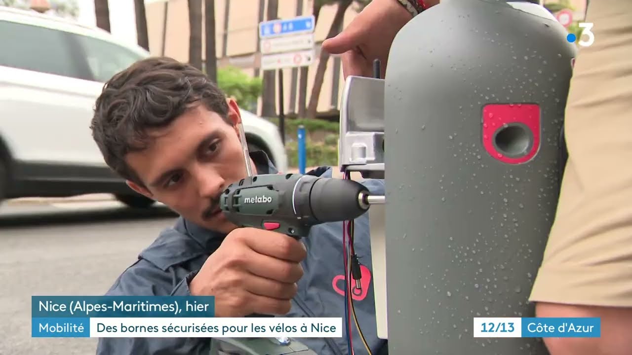Des bornes sécurisées installées à Nice pour attacher son vélo