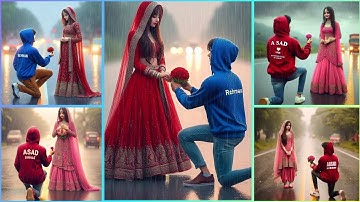 Create 3D Ai Couple Proposeimage creator 2025 | Couplepropose 3d ai photo videoediting | bing Ai
