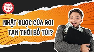 Nhặt Được Của Rơi, "Tạm Thời Đút Túi": Cẩn Thận Đi Tù! | TVPL