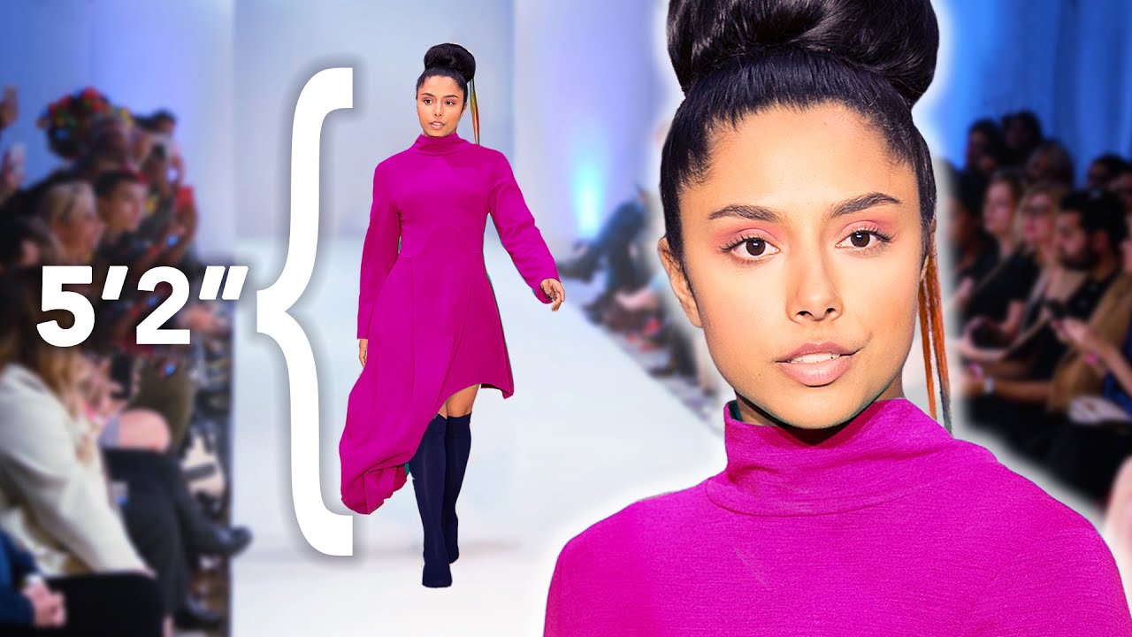 I Tried To Become A Runway Model At 5 2 Youtube - fashion model hair roblox