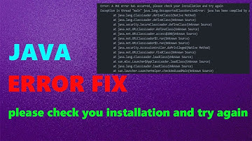 A JNI error has occurred, please check your installation and try again |Environment Path variable