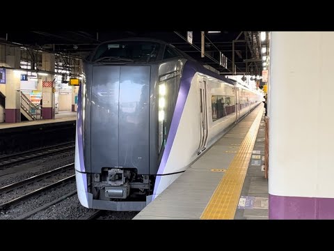JR中央本線 甲府駅2番線 発車メロディー ジュピターB あずさ44号新宿行き発車 E353系 特急 特急あずさ 電車 