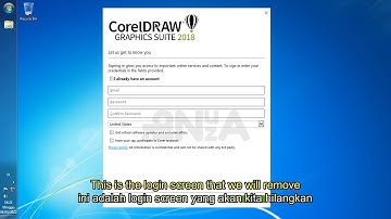 Hide or Disable or Remove  Coreldraw  2017 2018 Screen login || menghilangkan login screen CorelDraw