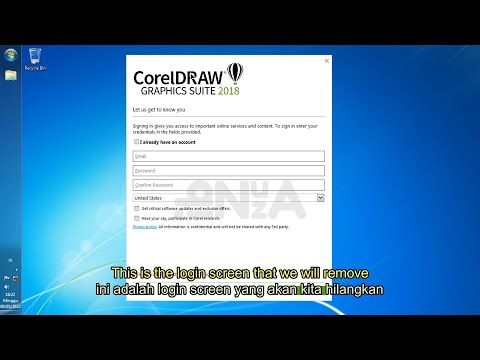 Hide or Disable or Remove  Coreldraw  2017 2018 Screen login || menghilangkan login screen CorelDraw