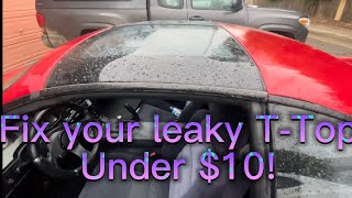 Fix your MR2 leaky T-Top for under $10!