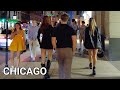 Friday night in chicago walking tour  april 5 2024  4k 60fps city sounds