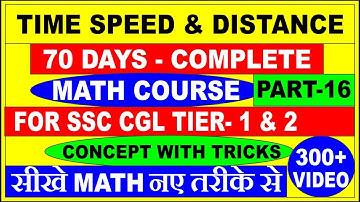 TIME SPEED AND DISTANCE PART-16 FOR SSC CGL|| CPO|| CHSL||BANK PO|| IBPS PO||CAT||XAT||SMART  TRICK