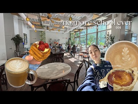 last days of college ever 📓 cafe study sessions, mtels, student job [vlog 004]