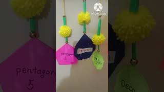 Details #shapes wall hanging #polygons shape wall hanging #maths project shorts News