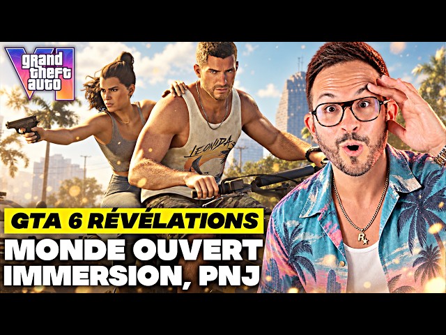 GTA 6 : NOUVELLES RÉVÉLATIONS 🔥 MONDE OUVERT, PNJ, IMMERSION !!!