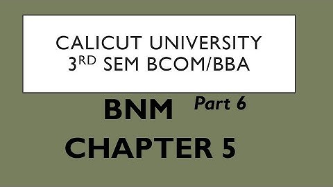 Calicut university |3rd sem| Bcom|BNM chapter5 #bnm#chapter5 #meandeviation