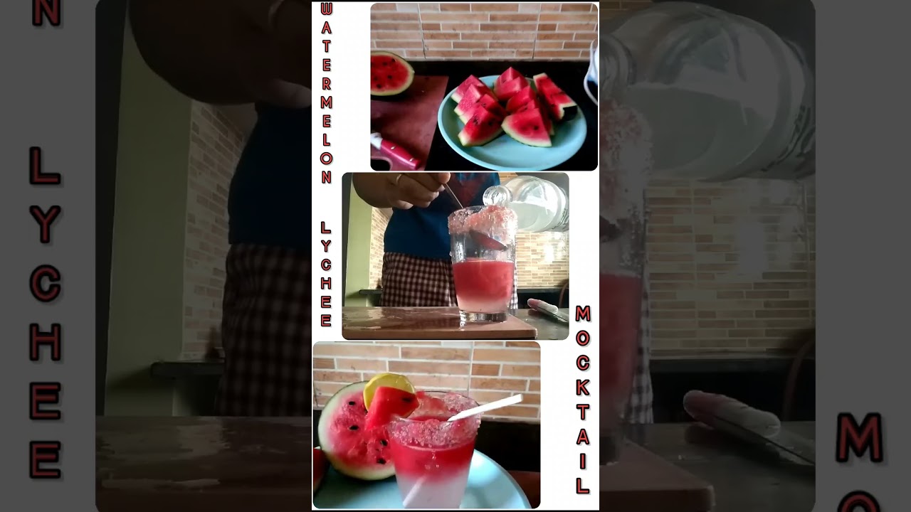 Watermelon Lychee Mocktail 🍹