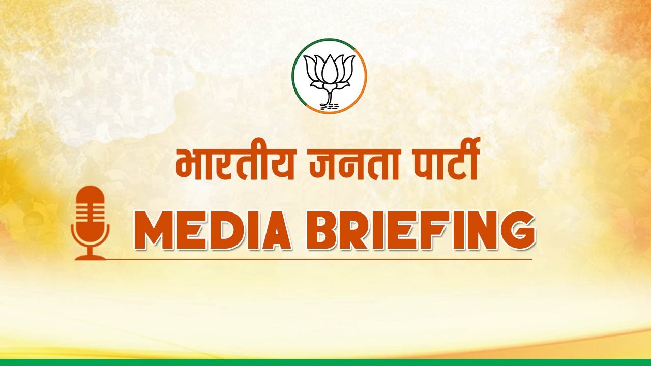 LIVE: Media Briefing by BJP National Spokesperson Dr. Sudhanshu Trivedi at BJP HQ, New Delhi