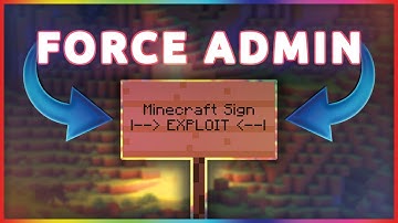 How To Force Op - The Minecraft 1.8 Sign Exploit Was Never Patched...