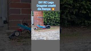 DIY RC Lego Dragster vs Steinkante #crash
