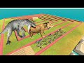 Escape From Indominus Rex Attack - Last Survivor - Maze Course | Animal Revolt Battle Simulator