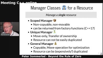 Meeting C++ online - Peter Sommerlad - Beyond the rule of zero