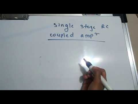 Single stage RC coupled CE amplifier