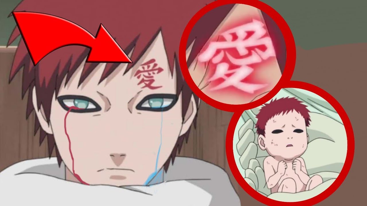 Gaara's sign in his forehead