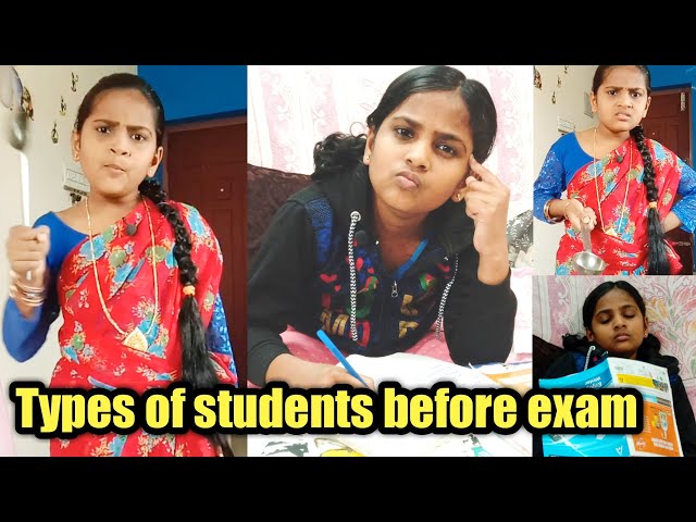 Types of students before exam | at home | Students before exam | Monika prabhu class=