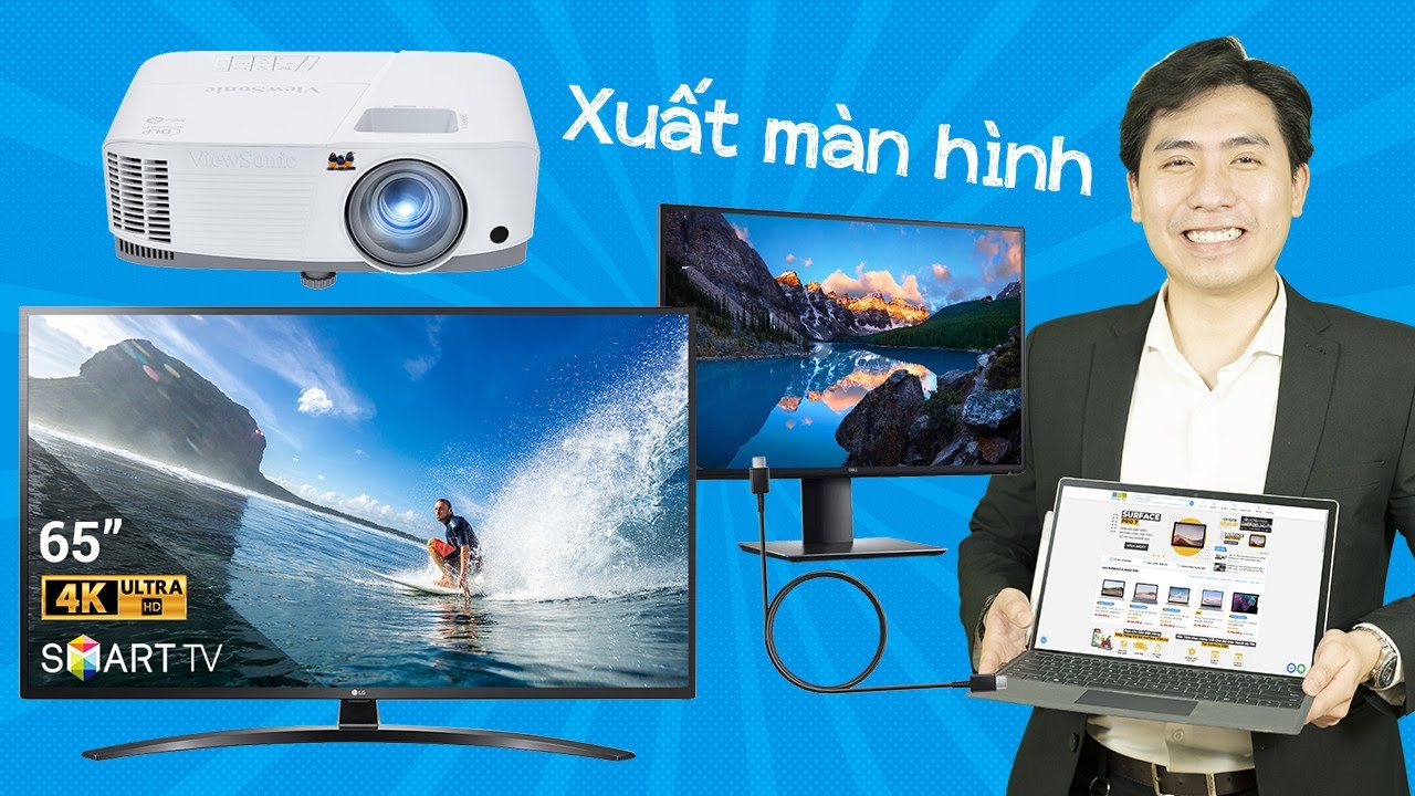 Hướng dẫn kết nối Surface Pro 7 với màn hình PC, màn hình tivi 4K ...