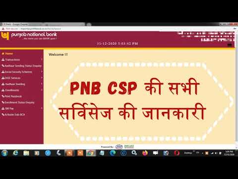 PNB CSP KE PORTAL ME KIYA WORK HOTA HAI CSC SE CSP KESE LE