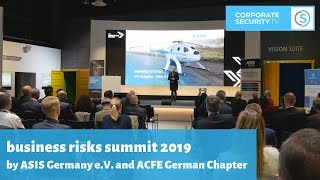 Business Risks Summit 2019 By Asis Germany E.v. And Acfe German Chapter