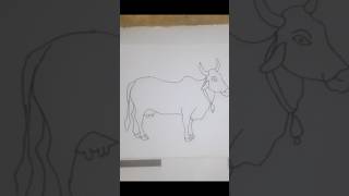 How to Draw Cow Step by Step for Beginners || Cow Drawing Colour || Cow  Drawing Easy #art #shorts