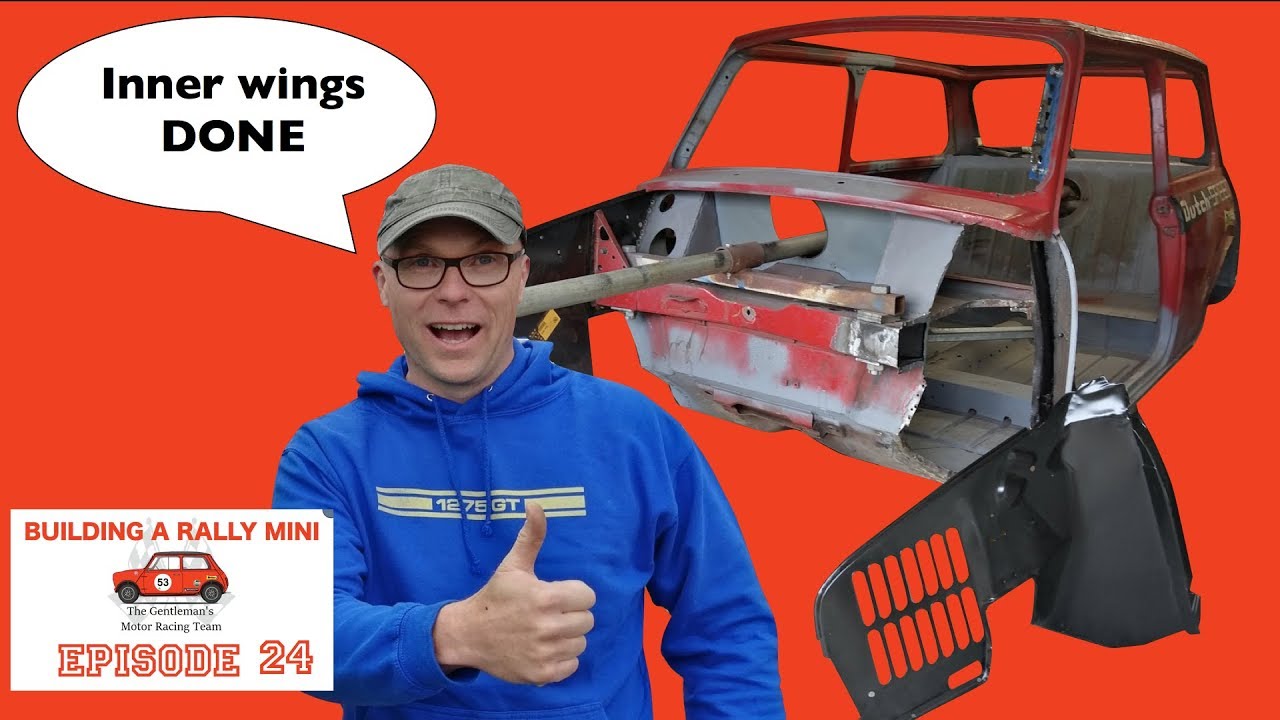 Building a classic rally mini Part 24 N/S inner wing classic mini ...