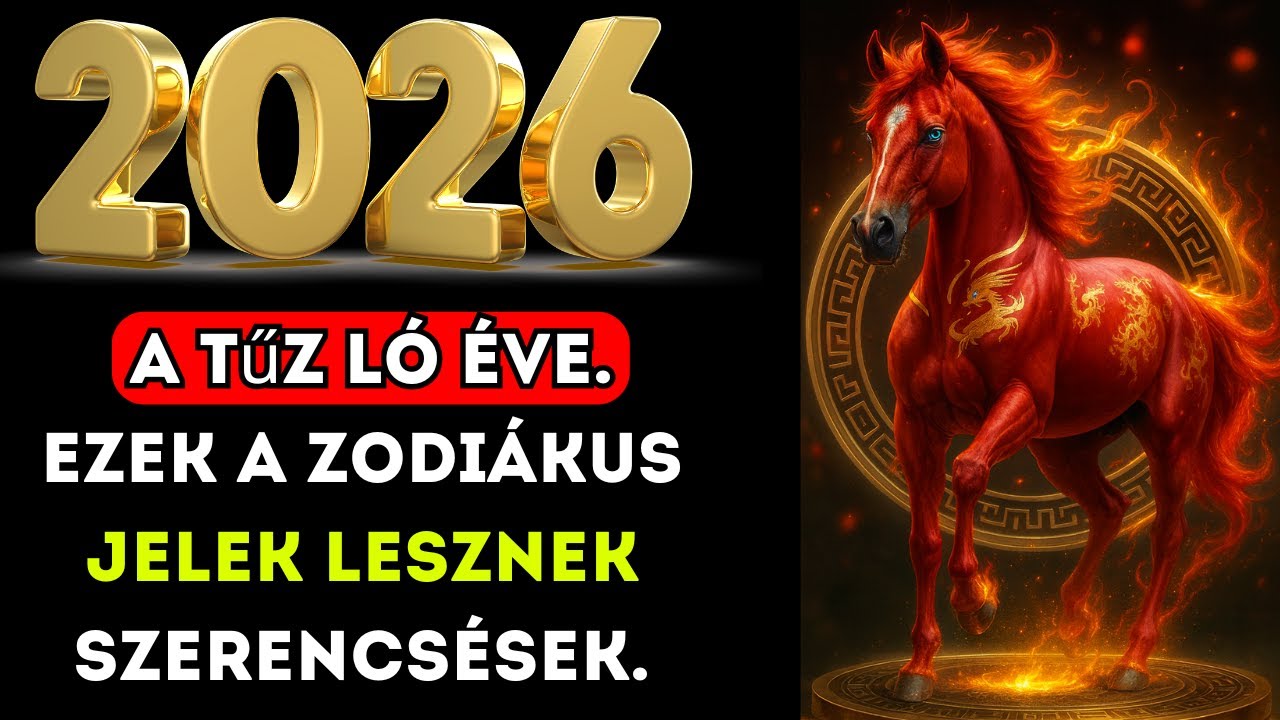 2026, a Tűz Ló éve. Ezek a zodiákus jelek lesznek szerencsések.