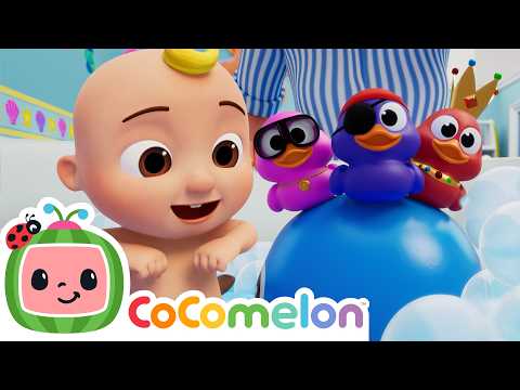 5 Little Ducks Bath Time! | Bath Routines For Kids | CoComelon Nursery Rhymes 🍉