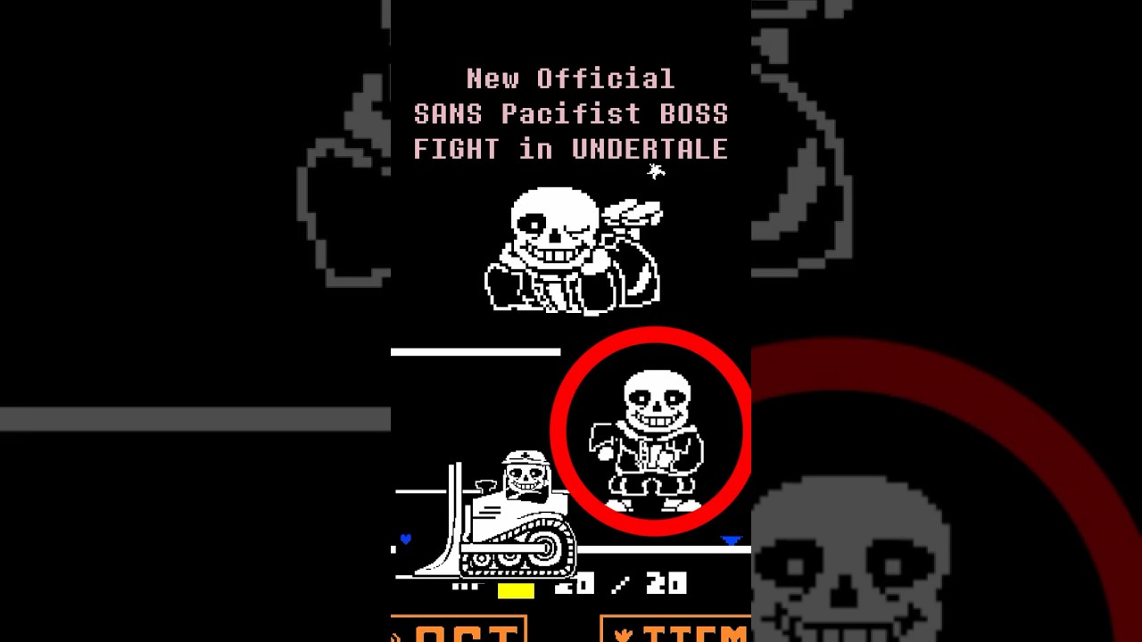 New SANS Pacifist BOSS FIGHT in UNDERTALE? 