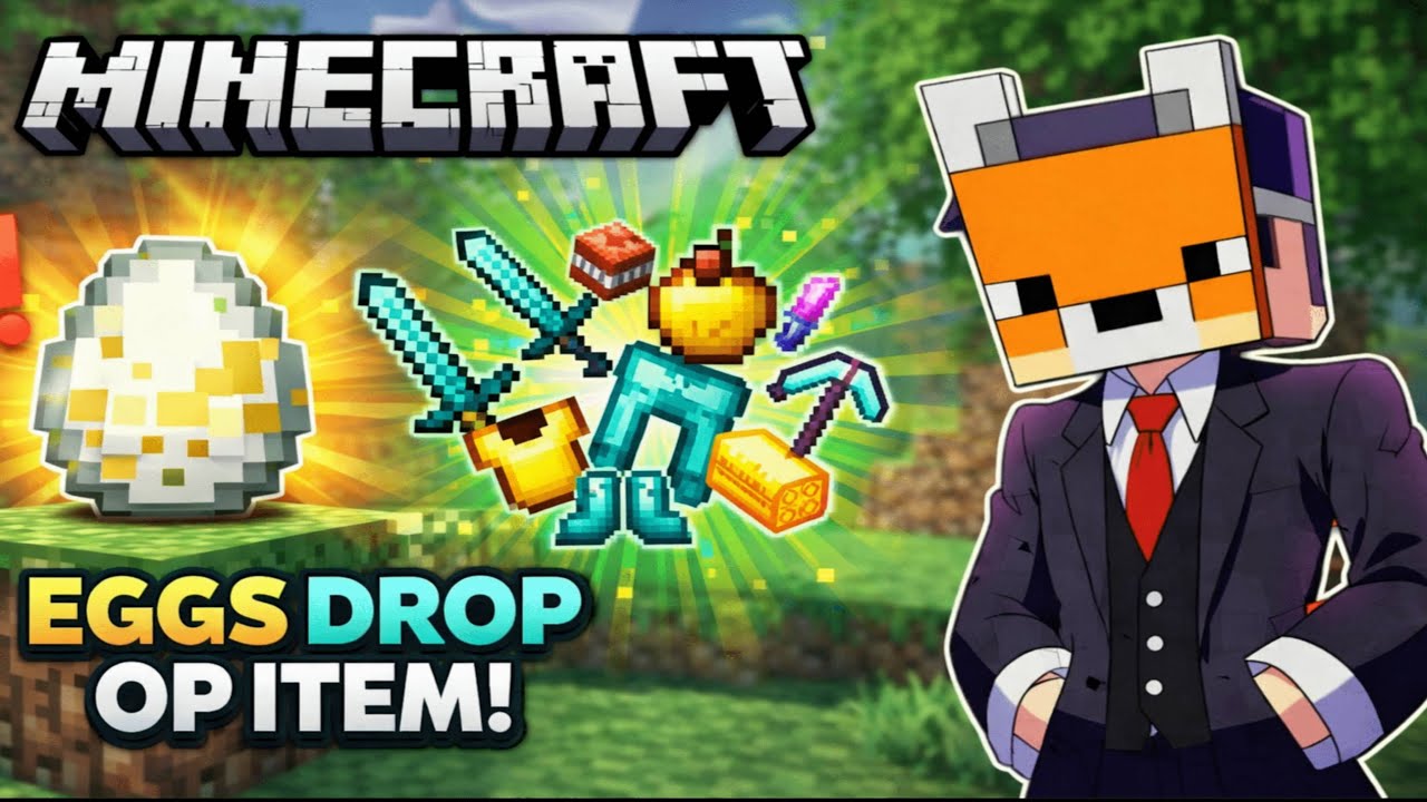 Minecraft But Egg Drop OP Loot... This is BROKEN! 😱 - YouTube