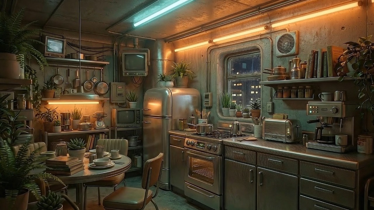 帰宅します。[レトロフューチャー]