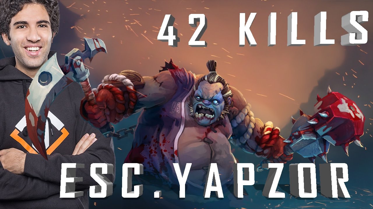 ESC.Yapz0r 42 KILLS | Non-Stop Hooking Pudge Dota 2