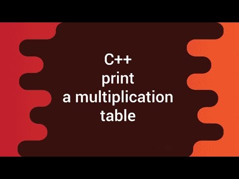 C++ Print Multiplication Table in 5 Minutes! Easy Tutorial for Beginners