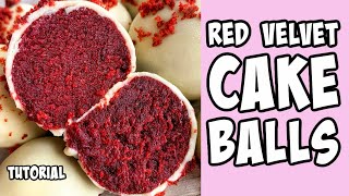 Red Velvet Cake Balls! Recipe tutorial #Shorts