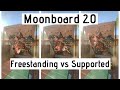 Moonboard 2.0 | Design Differences between Supported and Freestanding Climbing Walls