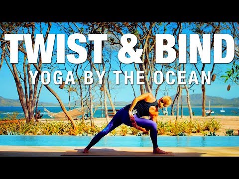 Twist & Bind by the Ocean Yoga Class, a free yoga class with Erin Sampson