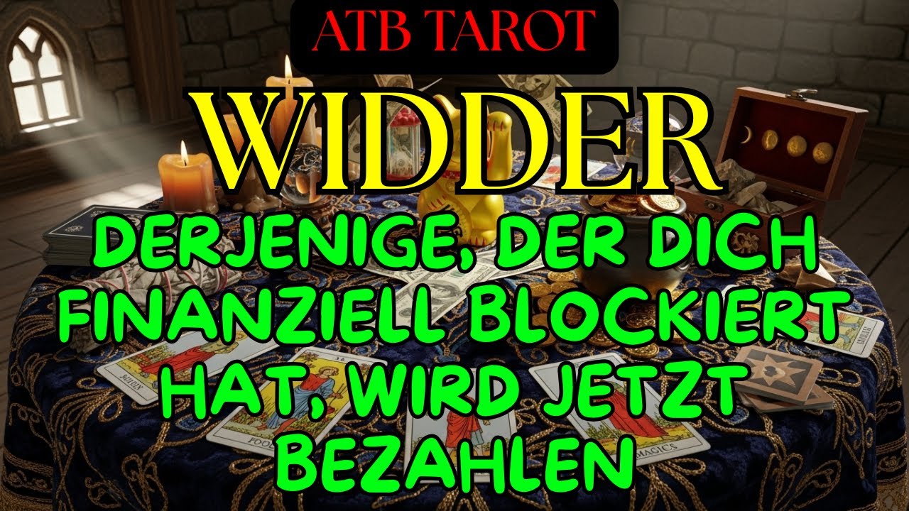 WIDDER: Man hat dich durch einen Gegenstand in deinem Haus an Wohlstand und Liebe gefesselt