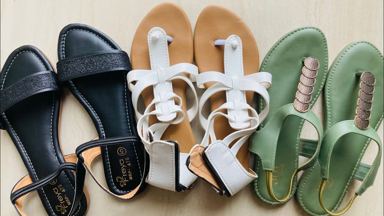 Ajio Footwear under Rs 500 | sandels, flats, stylish footwear | Ajio haul | 