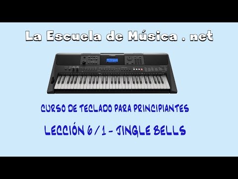 Jingle Bells para piano - Tutorial - Leccion 6-1 (Yamaha PSR-E453)