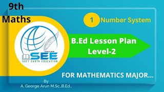 Paper-2 Lesson plan-1||Number System||9th Mathematics in English||B.Ed Record modal. Real numbers. screenshot 2