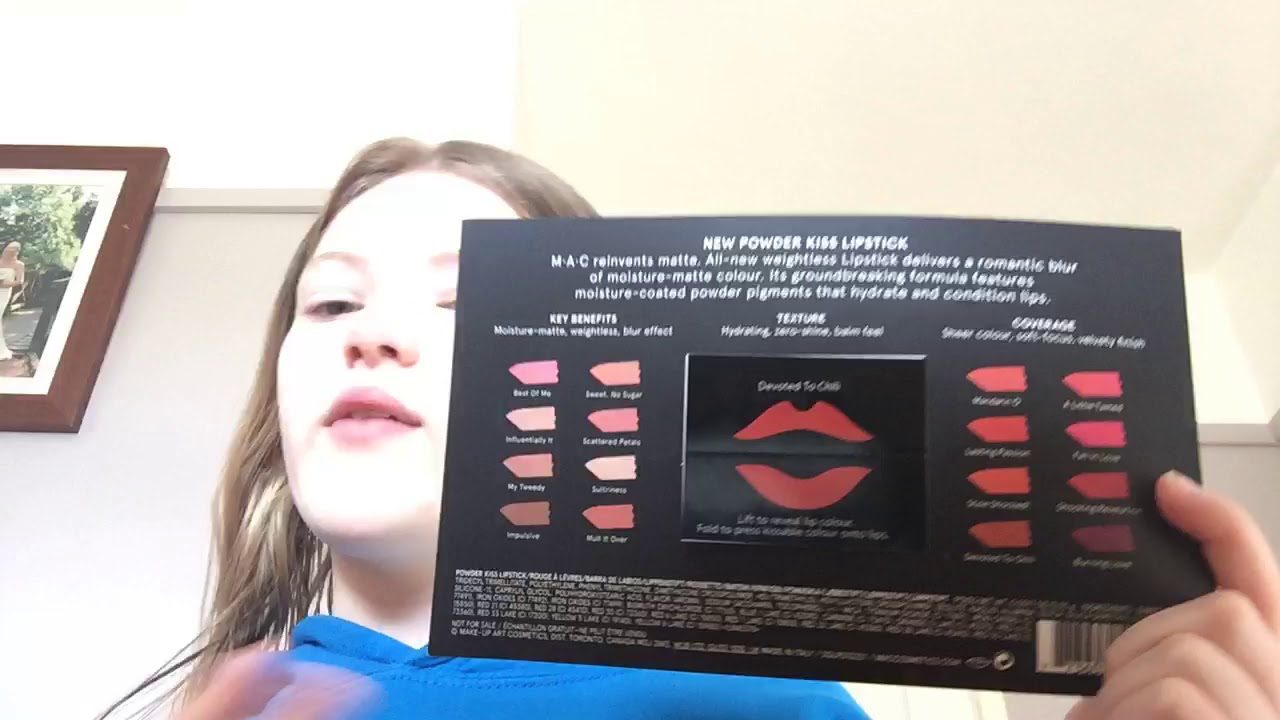 Mac powdered kiss lipstick review YouTube